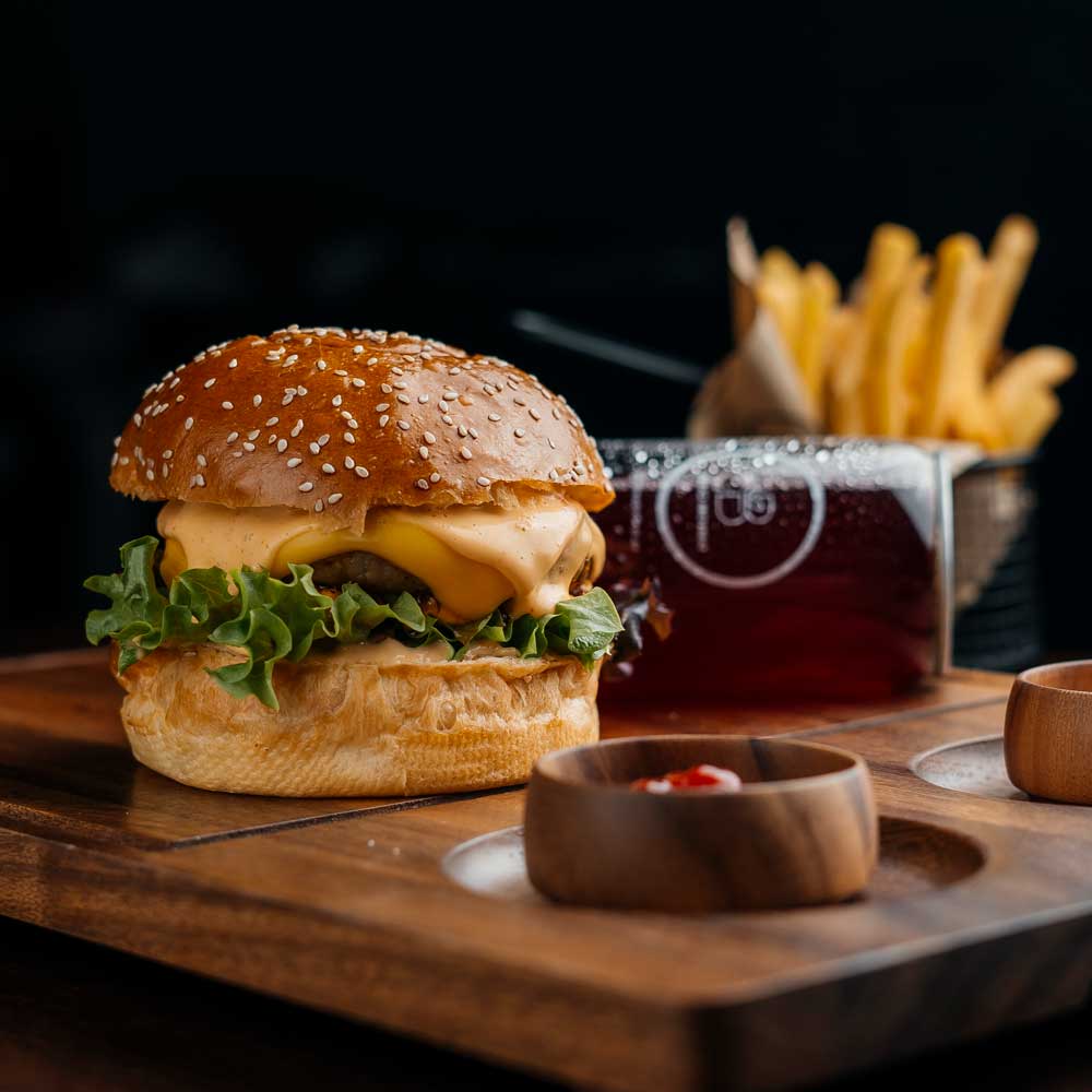 Mangal Burger Beef Cheese Meal