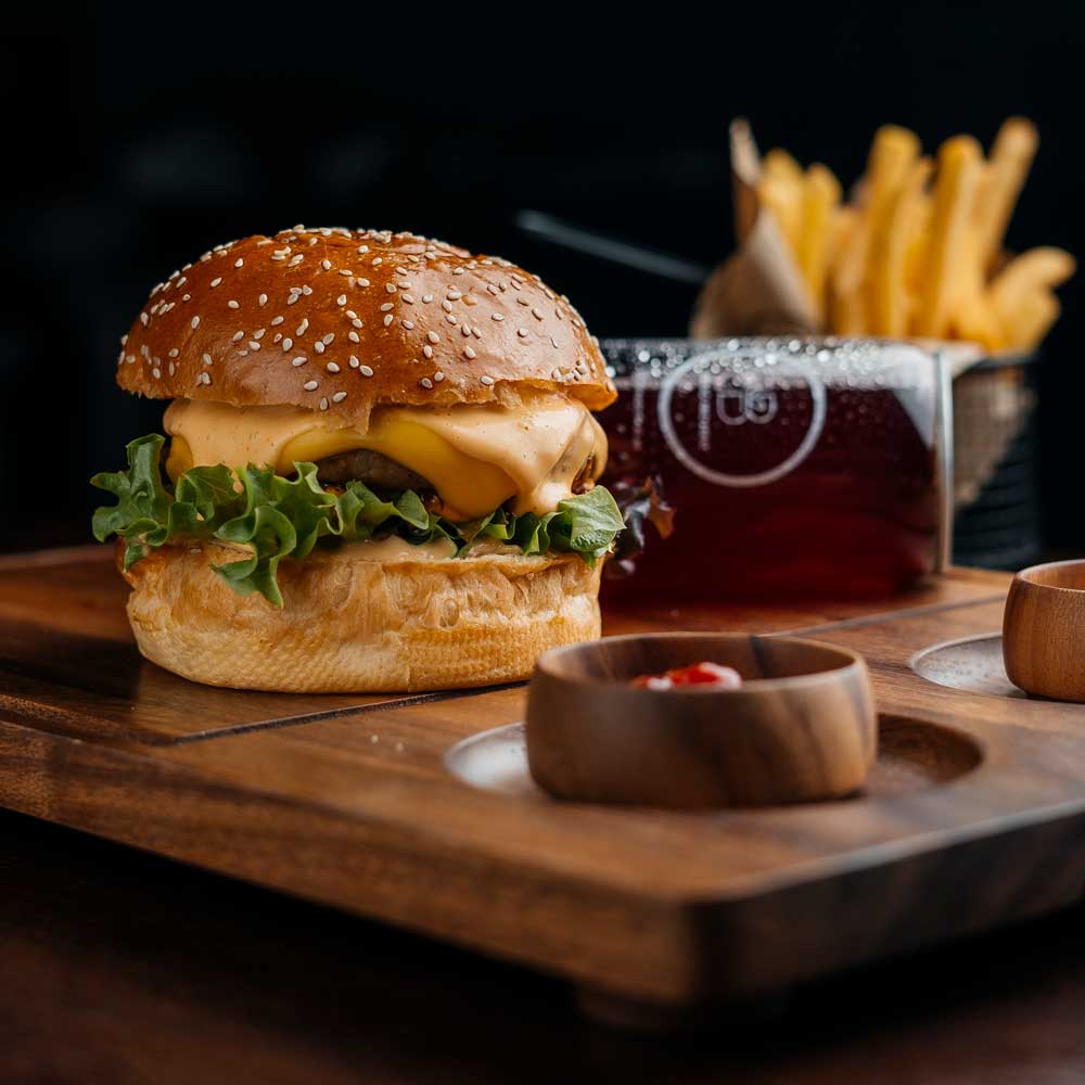 Mangal Burger Chicken Cheese Meal